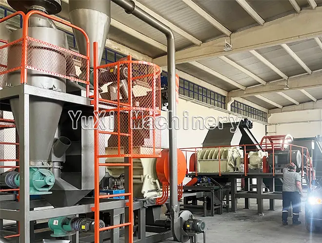 waste tire recycling line