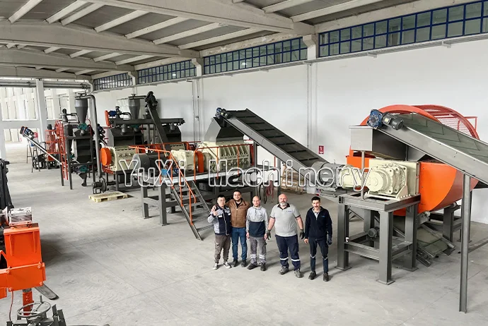 Tire rubber powder production line in Izmir, Türkiye