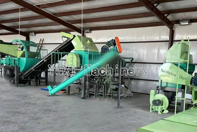 Tire wire steel separation system in Chicago, USA